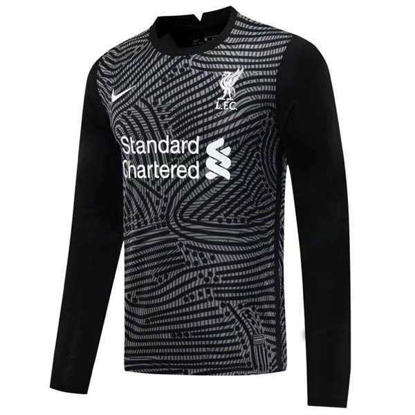 Tailandia Camiseta Liverpool 1ª Kit ML Portero 2020 2021 Negro
